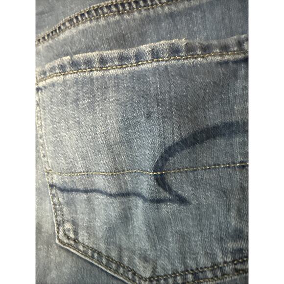 American Eagle Tomgirl Distressed Jeans, Size 12 Regular - Picture 6 of 8